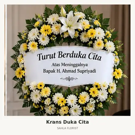 Krans Bunga Duka Wajo